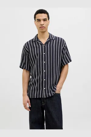 JACK & JONES Overhemd met korte mouwen JJEENZO STRIPE RESORT SHIRT SS SN