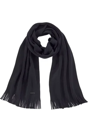 HUGO BOSS Modieus sjaaltje Albas van scheerwol met raschel-brei, 170 x 25 cm