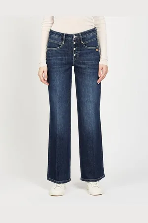 Gang Wijde jeans 94MEDINA WIDE met knoopsluiting