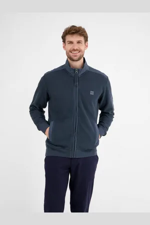 Lerros Sweatvest met geborduurd logo