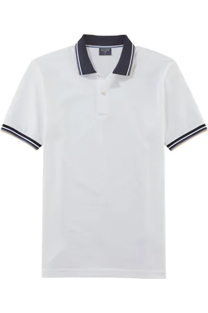 Olymp Poloshirt Casual kleurcontrasterende details