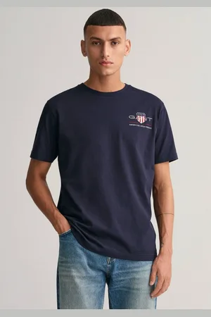 GANT T-shirt REG ARCHIVE SHIELD EMB SS T-SHIRT geïnspireerd door het archief uit de jaren 
