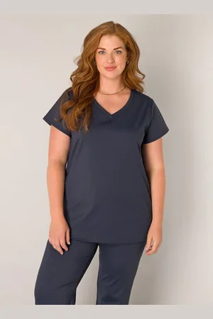 Base Level Shirt met V-hals Lilly met stretch