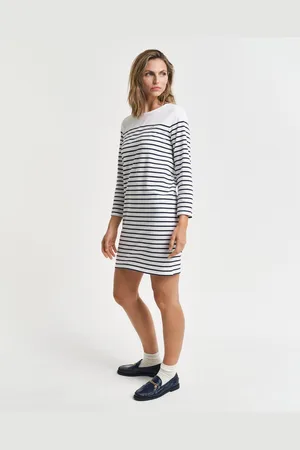 GANT Jerseyjurk REG 3/4 SLEEVE BRETON DRESS
