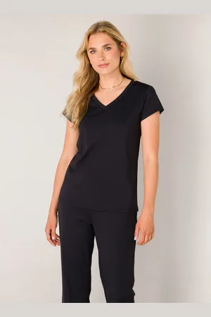 Base Level T-shirt Tilly met v-hals