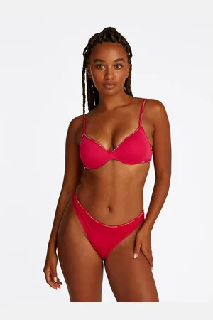 Tommy Hilfiger Push-up-bh WIRELESS PUSH UP BRA met logo-opdrukken aan de randen