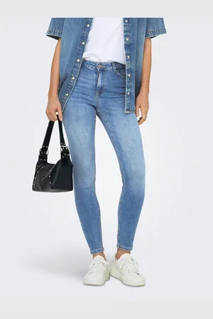 JDY Skinny fit jeans FINA MW SKINNY ANK JNS MB NOOS DNM