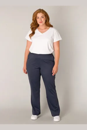 Base Level Stoffen broek Lori met stretch en lichte flair