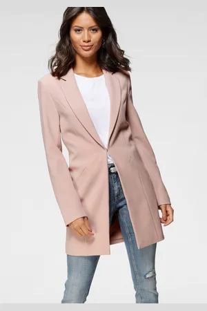Laura Scott Lange blazer met diepe reverskraag