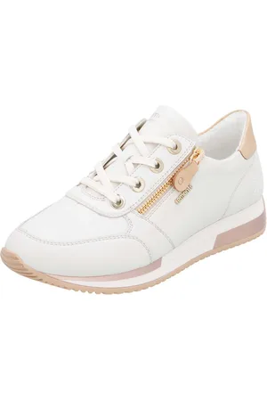 Remonte Sneakers met sleehak , vrijetijdsschoen, lage schoen, veterschoen in smalle vorm