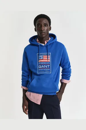 GANT Hoodie GRAPHIC SWEAT HOODIE Grafische -borduursel op de borst