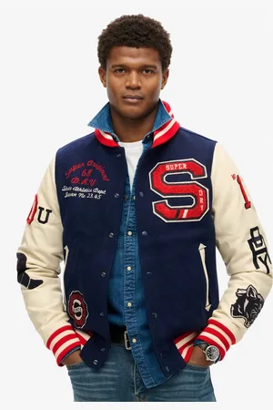 Superdry Parka COLLEGE VARSITY PATCHED BOMBER