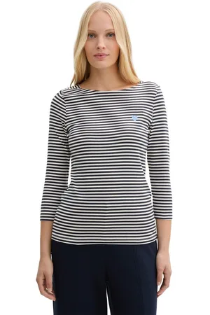 TOM TAILOR Shirt met lange mouwen met hartprint