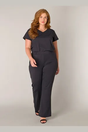 Base Level Stoffen broek Lori met stretch en lichte flair