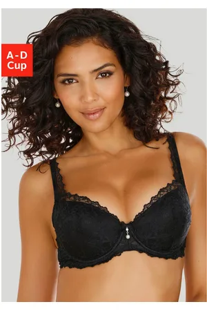 Lascana Push-up-bh met beugel in trendy high-apex ontwerp, sexy lingerie