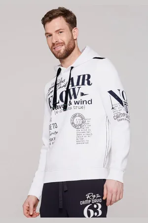 Camp David Hoodie met logo-prints