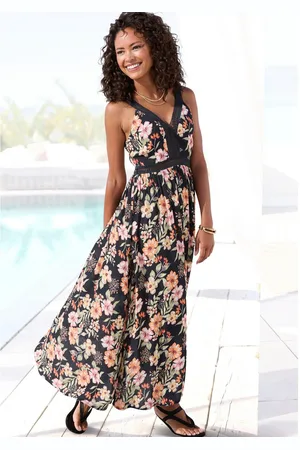 Buffalo Maxi-jurk met bloemenpatroon en kant