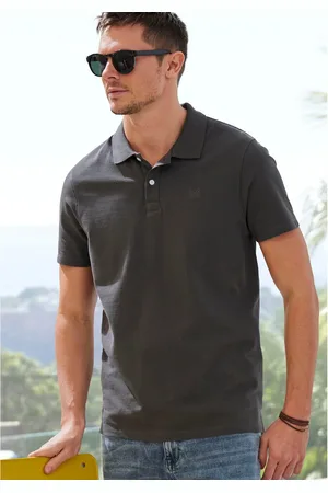 john devin Poloshirt met subtiele hoogwaardige logo-borduursel