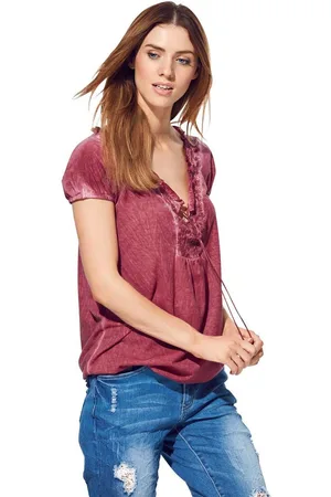 Heine Shirt met V-hals (1-delig)