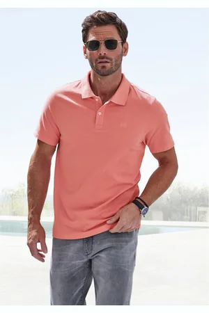 john devin Poloshirt met subtiele hoogwaardige logo-borduursel