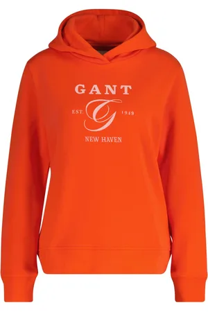 GANT Hoodie REG GRAPHIC HOODIE met contrasterende print op de borst