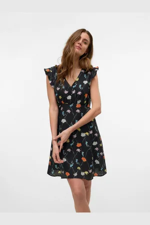 VERO MODA Maxi-jurk VMFLORA OLGA CS SHORT DRESS WVN GA