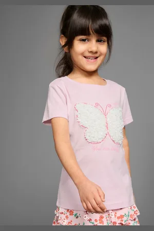 KangaROOS T-shirt Aufwendige Schmetterling-Applikation T-shirt met uitgebreide 3D-applicatie