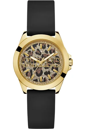 Guess Kwartshorloge MENAGERIE Horloge, dameshorloge, siliconen band, mineraalglas, analoog