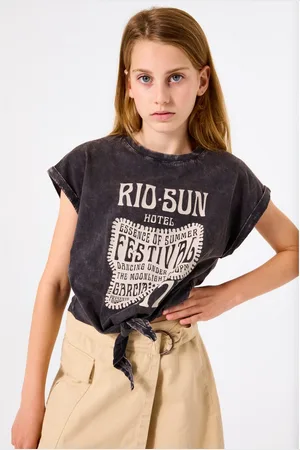 Garcia T-shirt met gewassen look voor meisjes