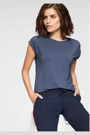 Tamaris T-shirt Korte mouwen, regular fit, effen, met ronde hals