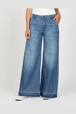 Gang Wijde jeans 94MONA met wijde pijpen en open zoom