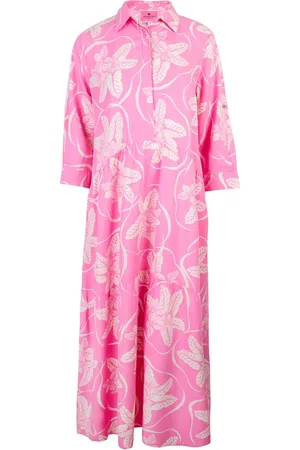 Lieblingsstück Jurk met overhemdkraag RorabethL met tropical-print