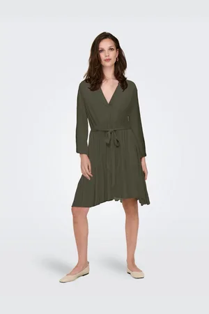 ONLY Blousejurk ONLCLEMMENTINE LIFE 3/4 DRESS WVN NOOS