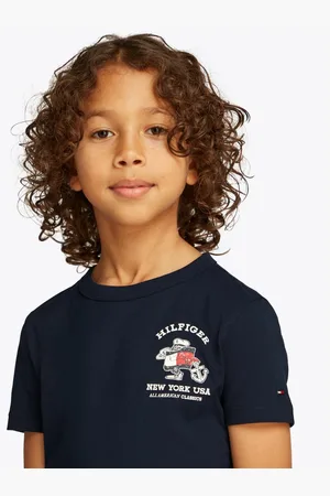 Tommy Hilfiger T-shirt FLAG FUN TEE SS met grafisch logo