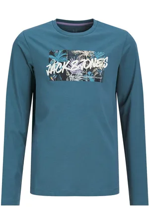 JACK & JONES Shirt met lange mouwen JJHAWAII SHAPE TEE LS CREW NECK JNR