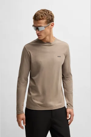 HUGO BOSS Shirt met lange mouwen Tee Long met een ronde hals