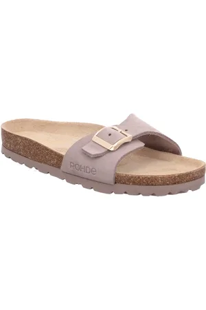 Rohde Slippers , sleehak, zomerschoenen, slippers met voorgevormd soft voetbed