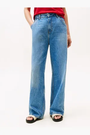 Tommy Hilfiger Wijde jeans Loose Wide Leg Regular Waist met logo-badge