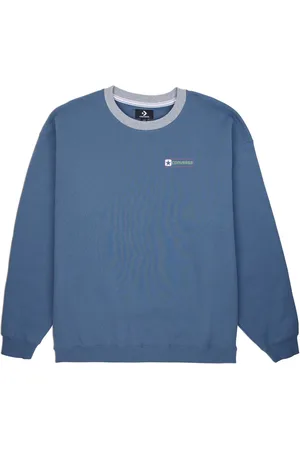 Converse Sweater BOX STAR RINGER CREW - LAKESIDE BLUE (1-delig)
