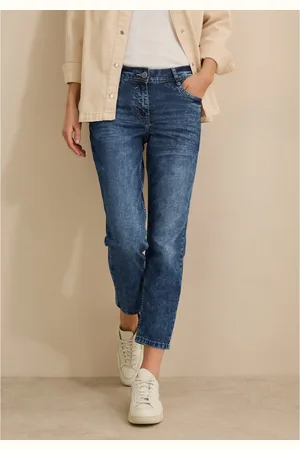 CECIL 5-pocket jeans Stijl Scarlett enkelvrij, met stretch