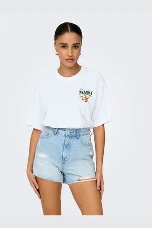 ONLY Shirt met korte mouwen ONLVIVVI LIFE S/S LOVELY TOP JRS
