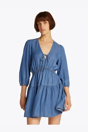 Tommy Hilfiger Blousejurk TJW CHAMBRAY MINI DRESS EXT