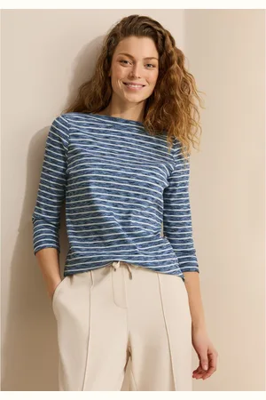 CECIL Shirt met lange mouwen gevlekte look