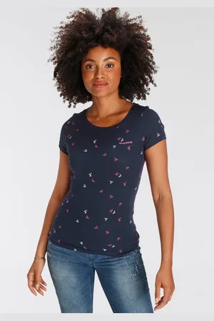 KangaROOS T-shirt Korte mouwen, zeer figuurvolgend, van 100% katoen