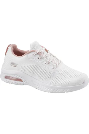 Skechers Sneakers BOBS SQUAD CHAOS AIR met gepolsterde schaprand, vrijetijdsschoen, lage schoen, veterschoen