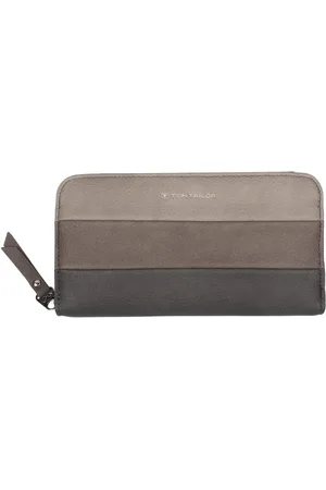 TOM TAILOR Portemonnee ELLEN Long zip wallet in modieus streepdessin
