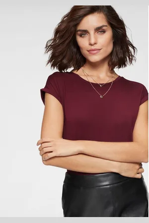 Tamaris T-shirt Korte mouwen, regular fit, effen, met ronde hals