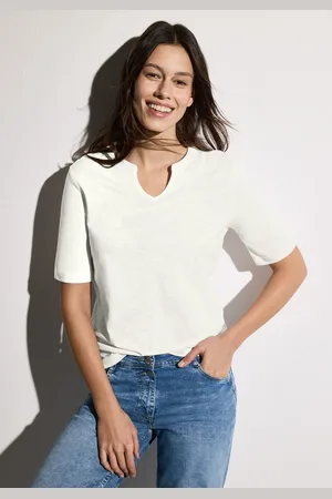 CECIL T-shirt in tuniek-look