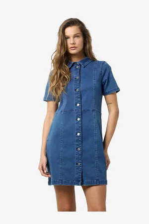 Noisy May Jeans jurk NMNISA S/S SLIM DENIM DRESS VI534MB NOOS
