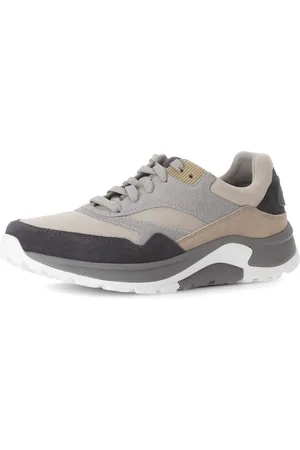 Gabor Sneakers met sleehak , vrijetijdsschoen, lage schoen, veterschoen met verwisselbaar voetbed, breedte g